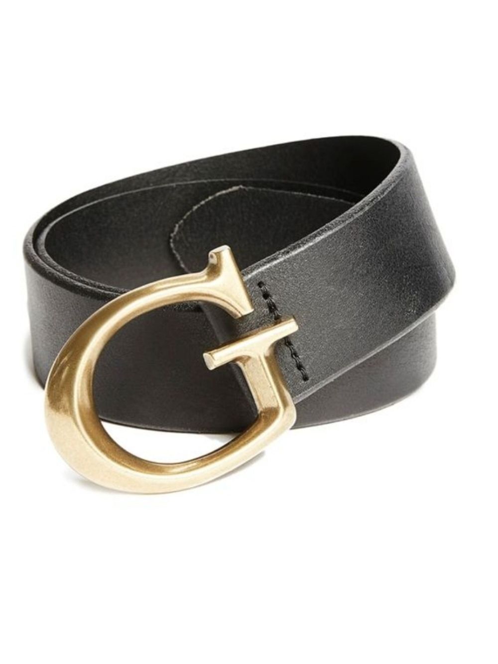 Guess Jackie Black Leather Belt S
